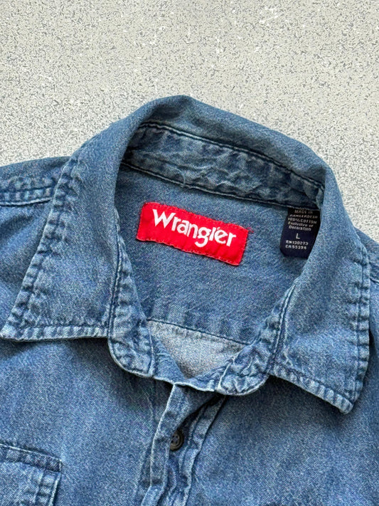 Wrangler shirt mezclilla (L)