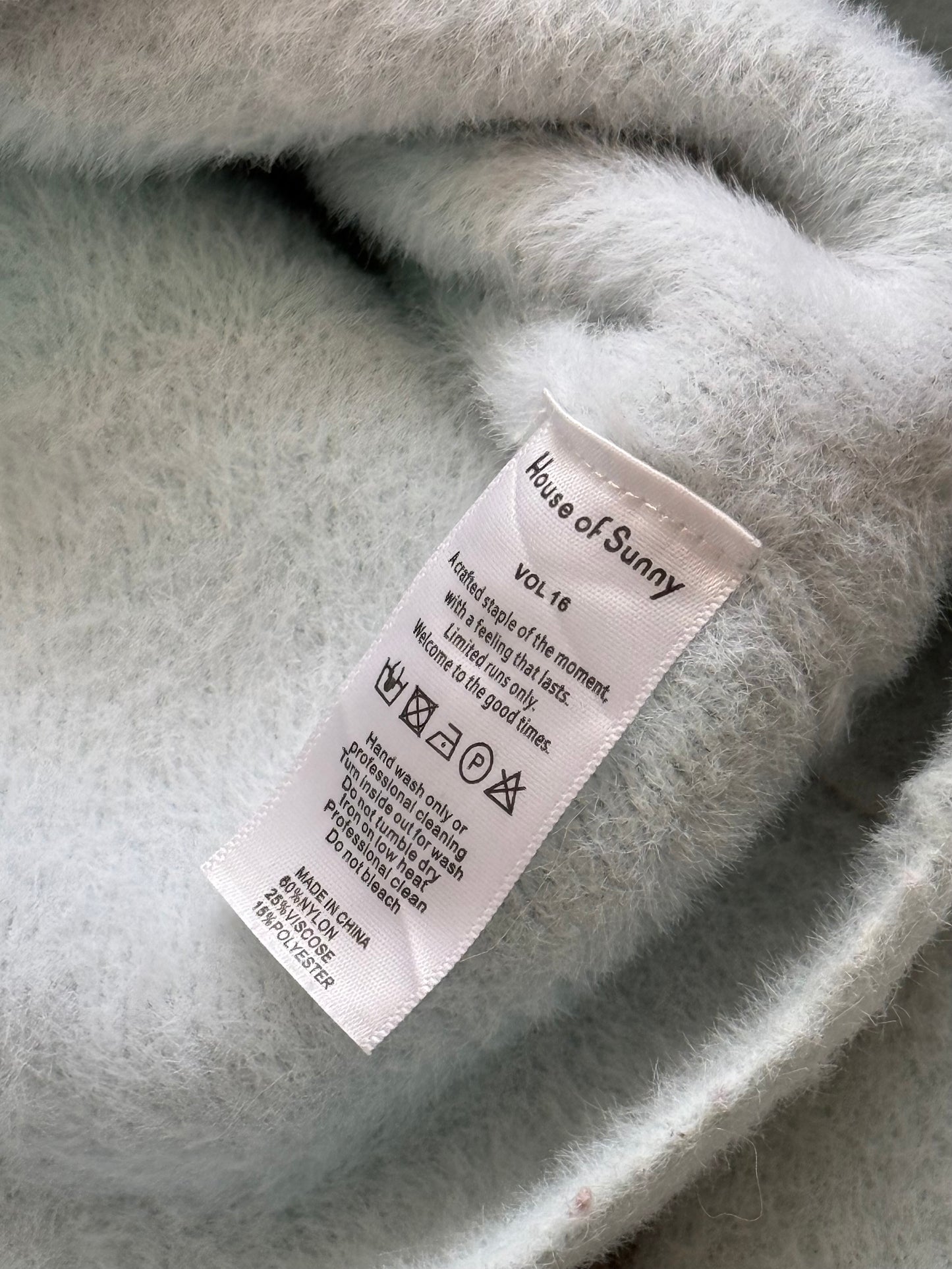 House of Sunny Argyle Knit sweater (M)