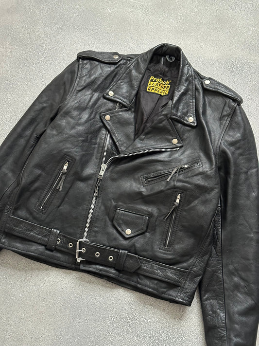 Protech vintage leather jacket (L)