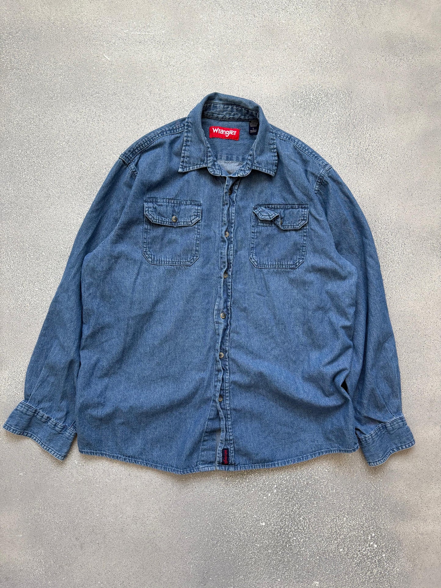 Wrangler shirt mezclilla (L)