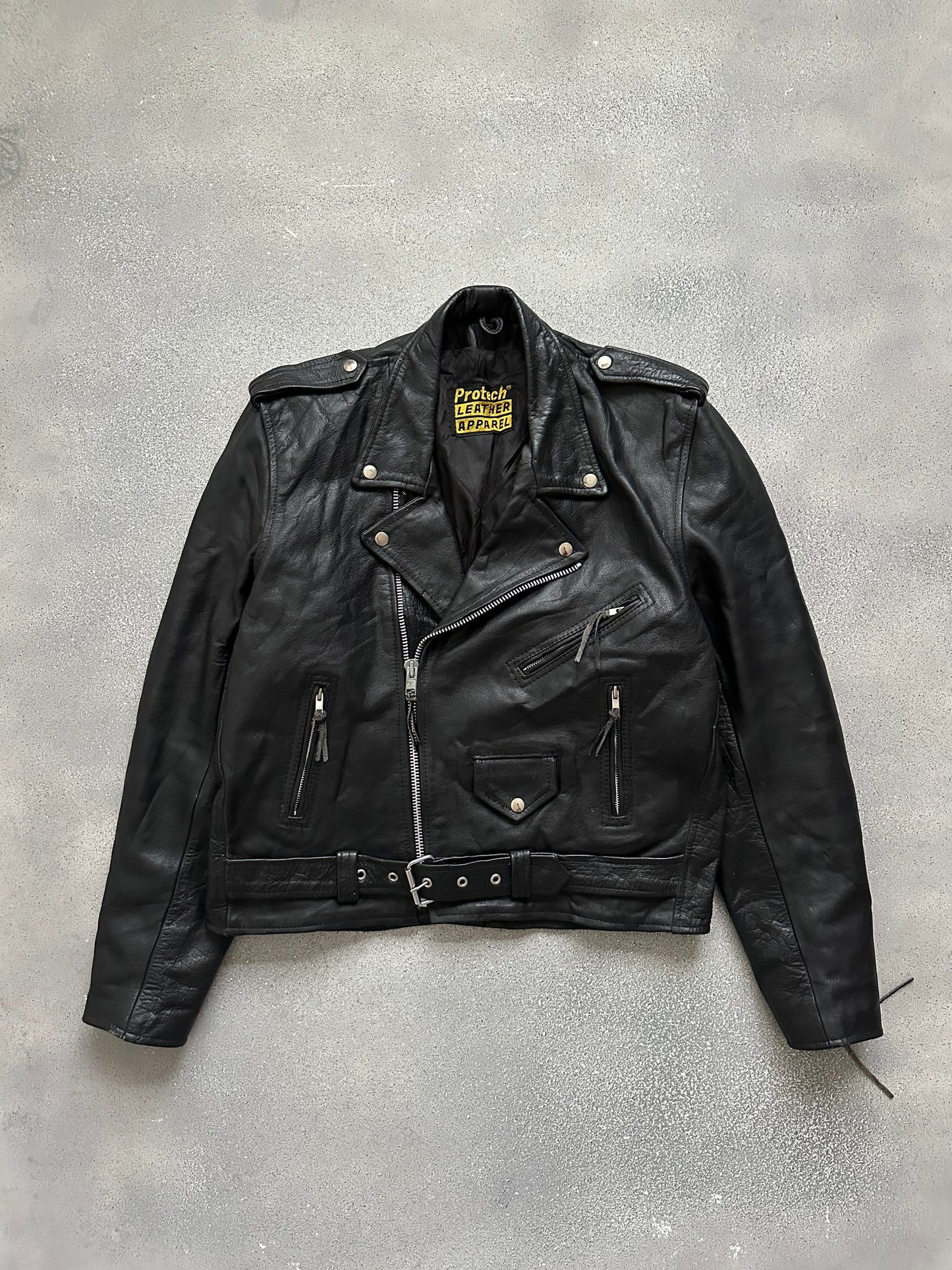 Protech vintage leather jacket (L)