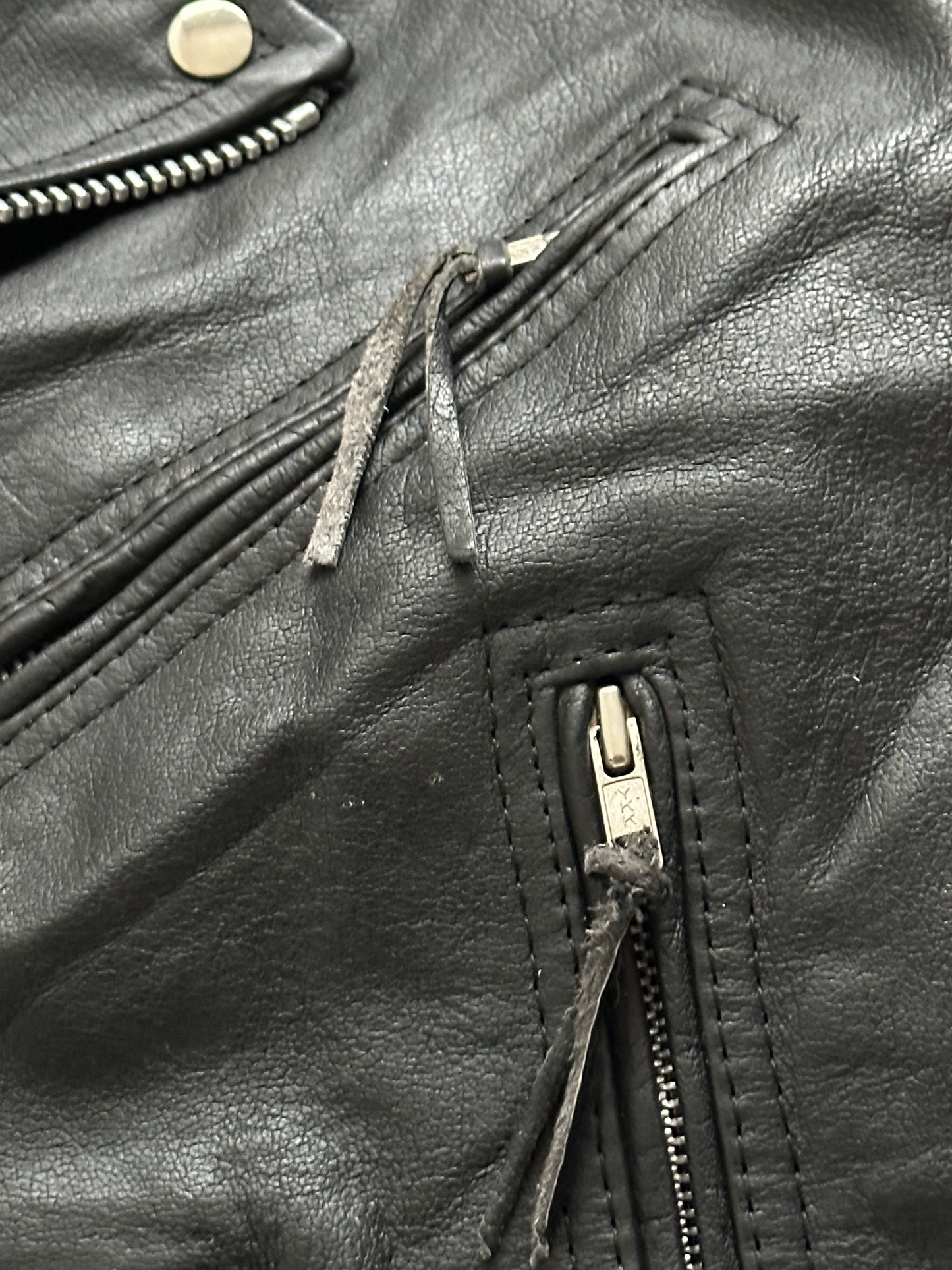 Protech vintage leather jacket (L)